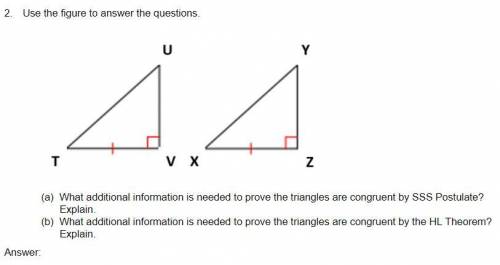 Please help me!!

Use the figure to answer the questions. 
(A) What additional information is need