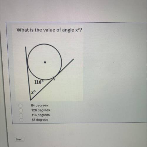 What is the value of angle xº?