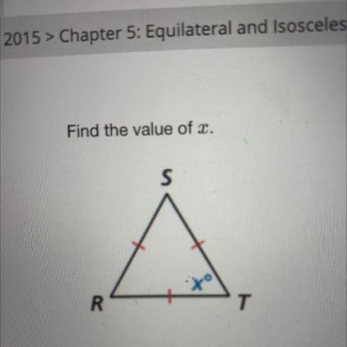 Find the value of x
HELP ASAP