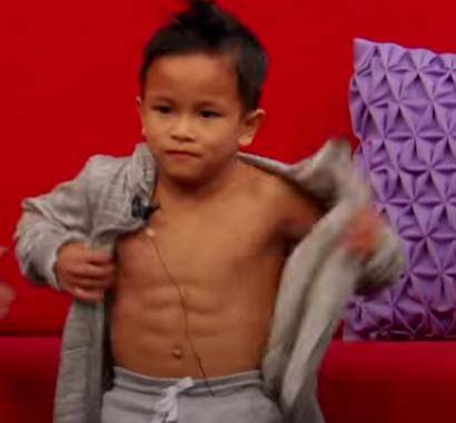 This is Kent Abitonas mom speaking does my son have abs??