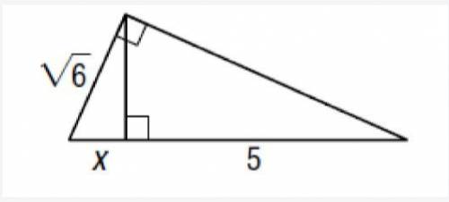 Please help me find what x is! (using geometric mean)