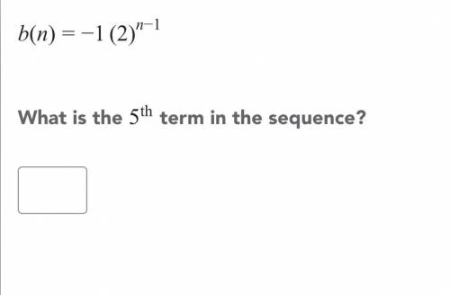 What is the 5 ^ (th) term in the sequence ?
