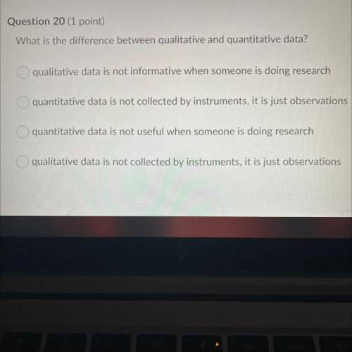 What is the difference between qualitative and quantitative data￼