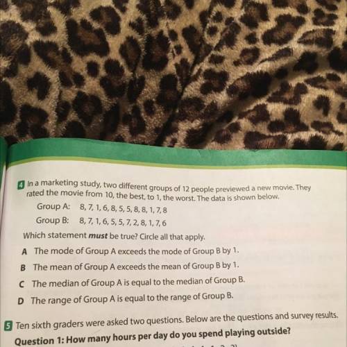 Pls help with number 4. If you aren’t certain in your answer pls answer in comments instead. If you
