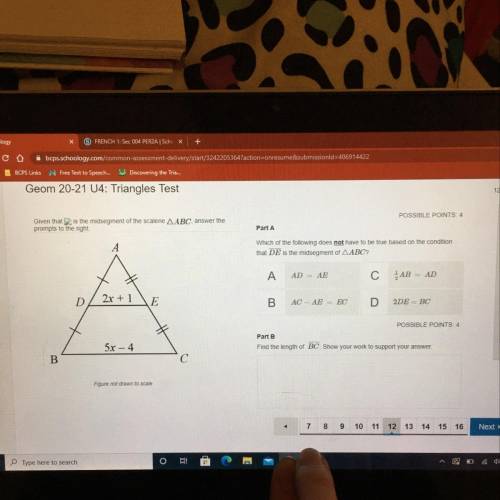 If you can do both please ! ( multiple choice triangles ) and show answer ￼￼￼