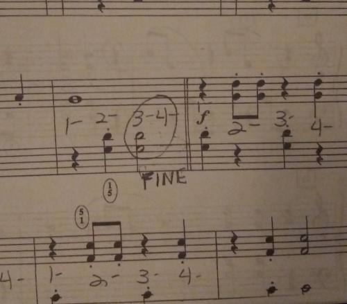 PIANO QUESTION: do these two lines mean the song ends here?