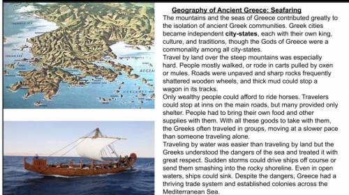Please help me

1. What are the three geographical parts of Greece? Please use the picture for the