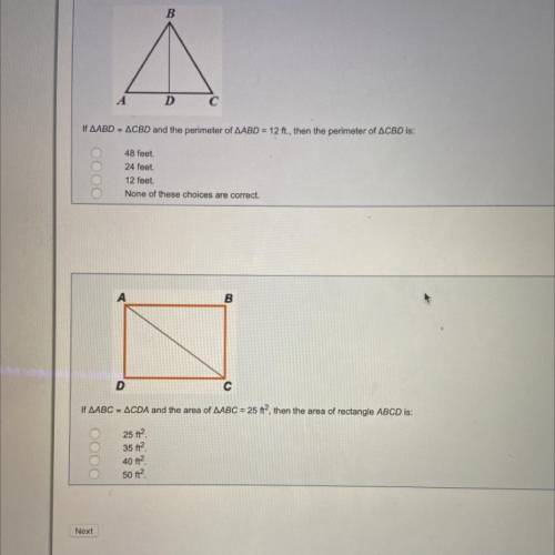 Perimeter/area (triangles)