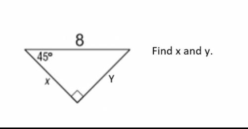 Find x and y 
I need help ASAP plz