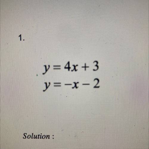 Could someone please explain to me how to find the solution for this..?