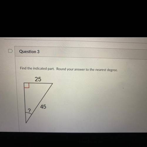 ‼️‼️ASAP HELP 20 points‼️‼️
Find the indicated part. Round your answer to the nearest degree.