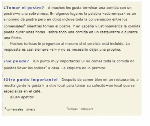 Heres a part two to the reading for my other question

if u can help me (if ur good at spanish)