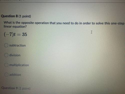 What is the opposite operation that you need to do in order to solve this
