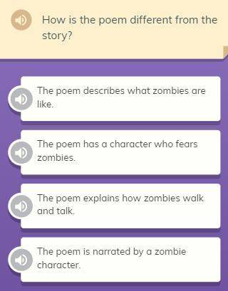 How is the poem different from the story.
