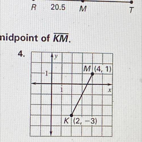 Find the coordinates of the midpoint of KM
PLEASE HELP!