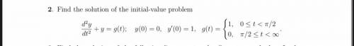 Find the solution of the initial value problem