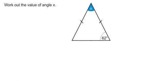 Hi anyone tell me the answer work out the value of x