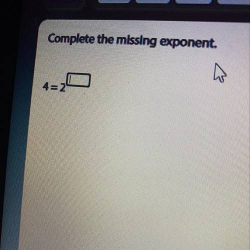 Fine the missing exponent