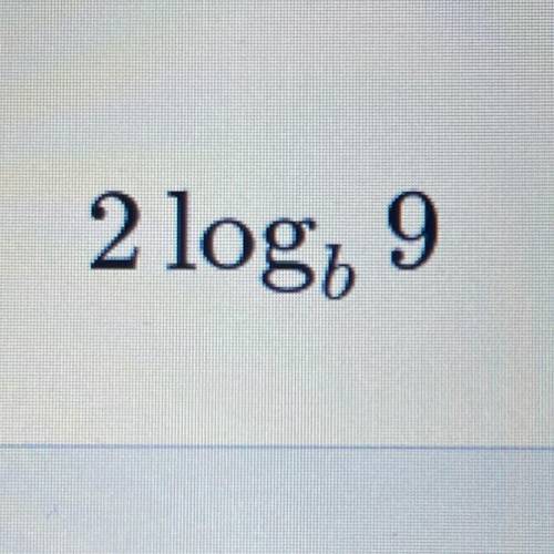 What is 2log 9 in simplest form?