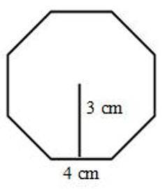 Find the area of the regular octagon.
