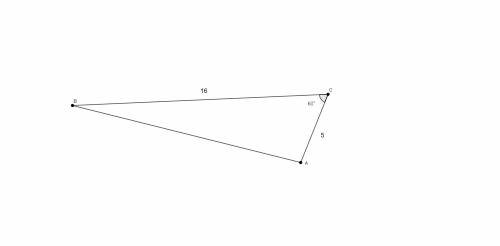 5.-Halla el valor de los dos ángulos y el lado faltantes en el siguiente triángulo.