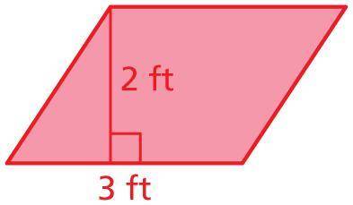 Find the area (in square inches) of the parallelogram.