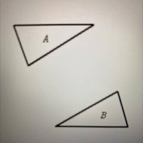 Determine if the two figures are congruent by using transformations. Explain.