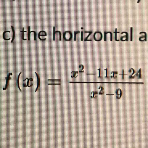 Given the following rational function, find:

a) the x-intercept
b) the vertical asymptote
c) the