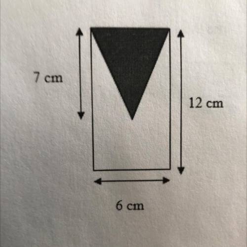 How do I find the area of the non-shaded figure?!?