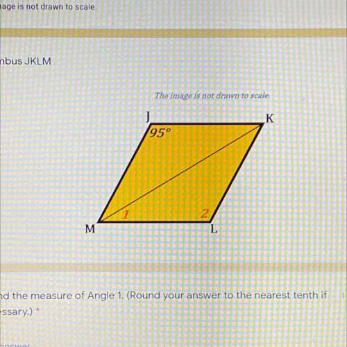 Use the image below to answer questions 8-9

rhombus JKLM 
8. find the measure of angle 1 
9. find