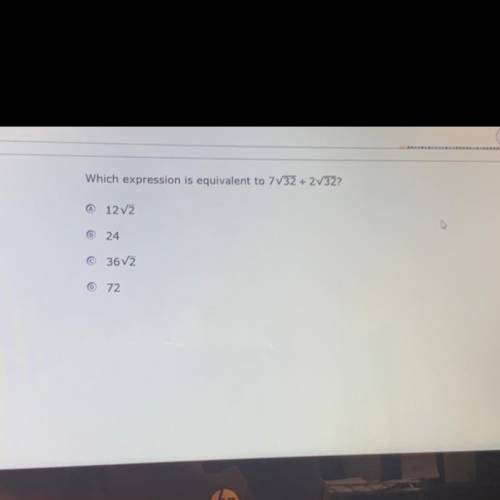 Which expression is equivalent to 7/32 + 2/32