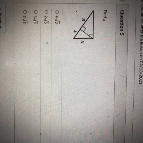 Find x. Need help fast please please!!