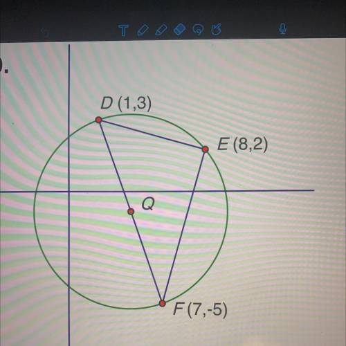 Explain how to find coordinates for Q