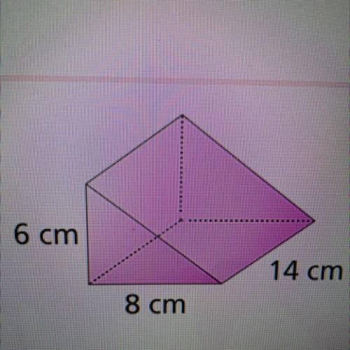 Fine the volume of the triangular prisim