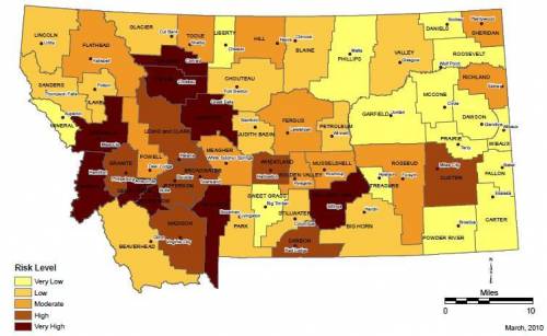 This map shows the counties in Montana that are prone to dam failure. If you were in charge of floo