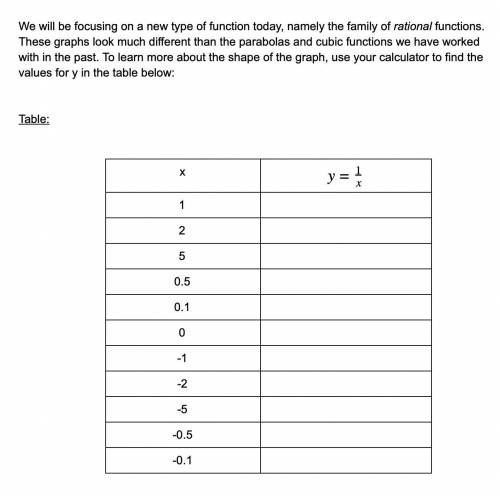 Rational Transformation, can someone give me a couple answers for this table.