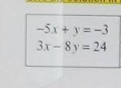 Solve each system of equations using the substitution method

Give the solution in (x,y) form​