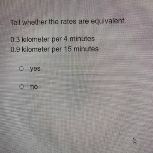 Are the rates equivalent?
