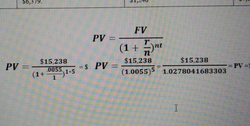 getting stuck towards the end. how do I solve for PV? Is my answer wrong? Unsure if you can see the
