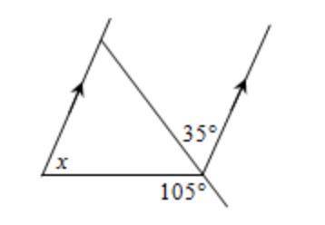 Find the value of x... Please look at the attachment below