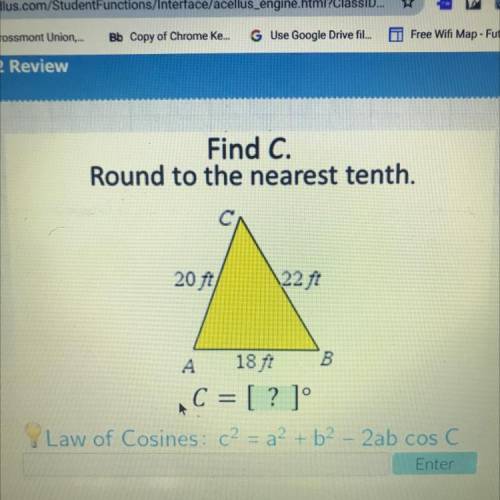 Find C. Round to the nearest tenth