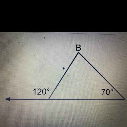 What is the missing angle
120°
70°