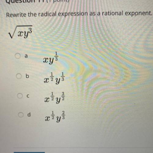 Rewrite the radical expression as a rational exponent.
Please help!!!