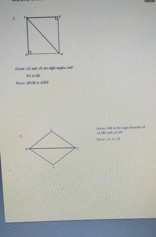 I need 4 reasoning for each problem besides the given.​