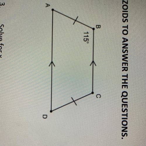Find the measure of Angles A, C, D