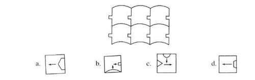1. Which figure would you have used to make the Escher‐like tessellation shown below?