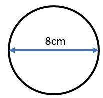 Determine the circumference AND area of the following circle. Show your work! Be ready to discuss y