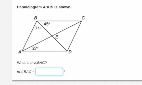 Parallelogram ABCD is shown