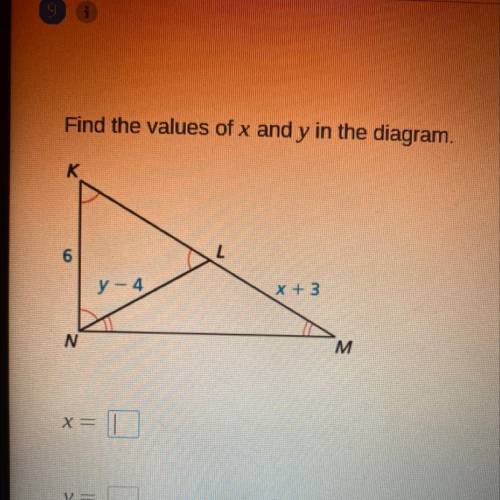 Find values of x and why in the diagram. please help!