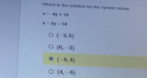 Which is the solution